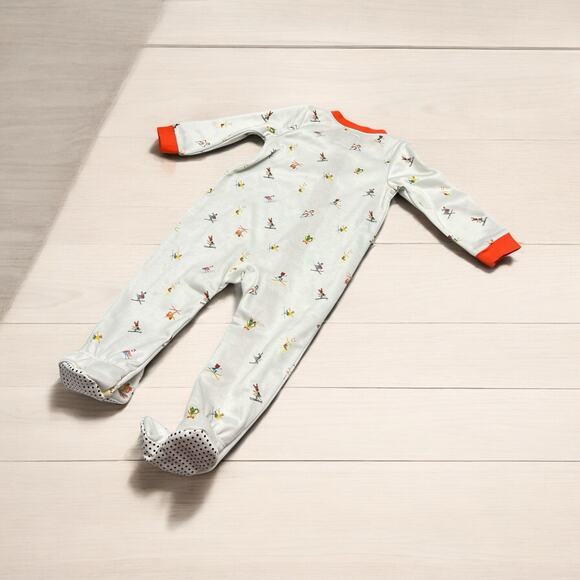 Jack and Sage One Piece Sleeper Baby Size 18mo Animal Shred All Over Print NWT - Picture 2 of 9